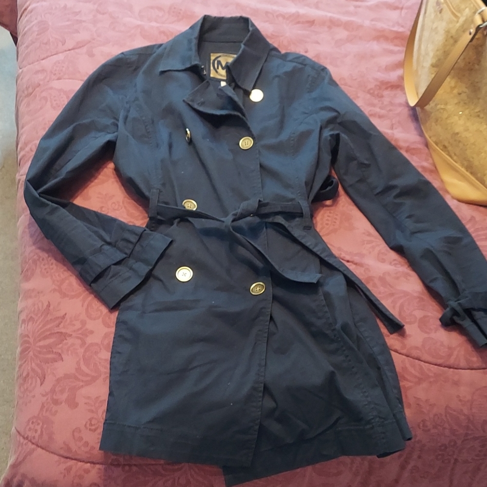 Michael Kors navy trench coat